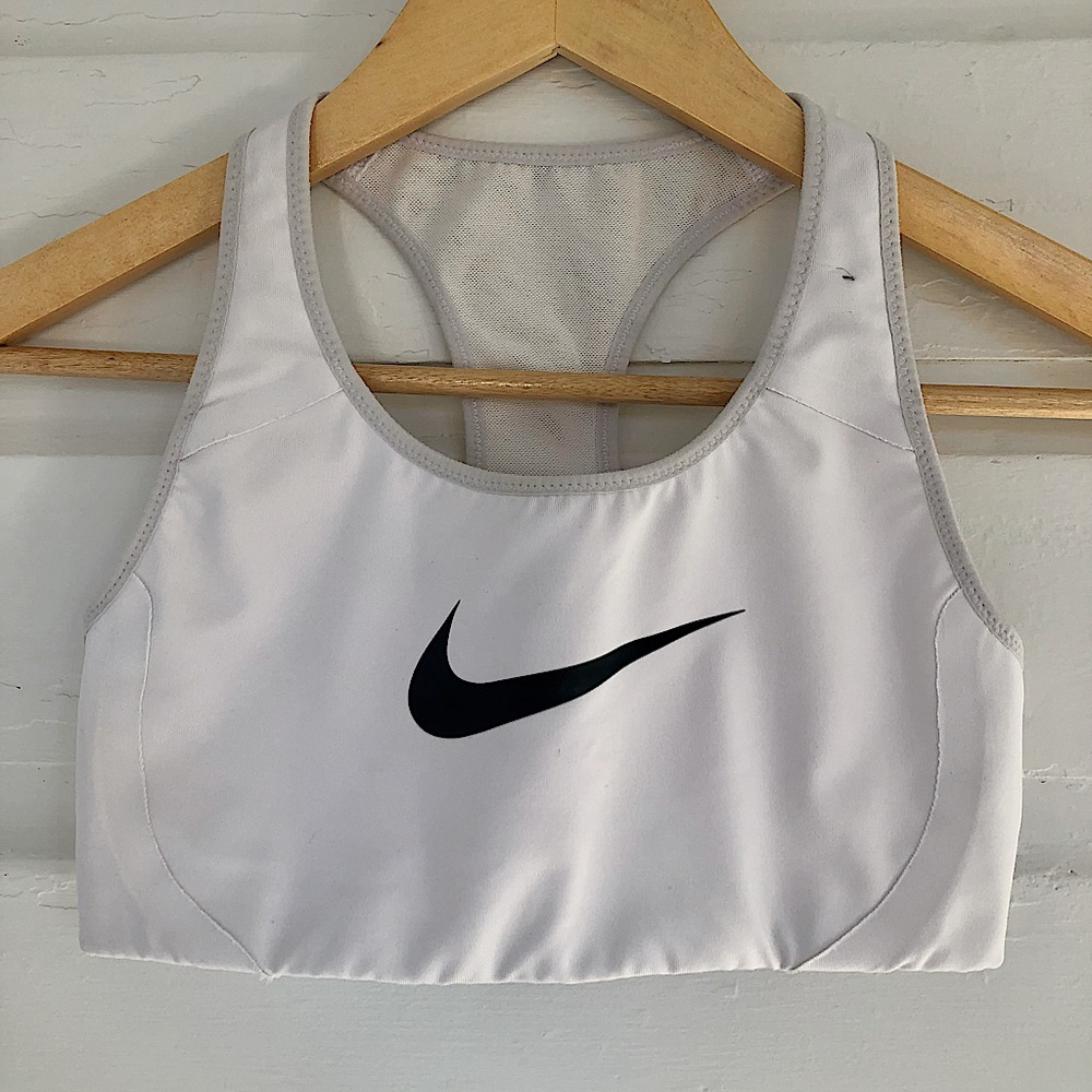 Nike Victory Dri-Fit White Sports Bra Size XS